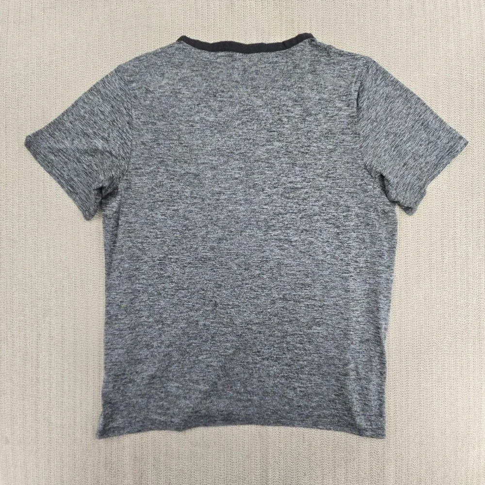 Nike Rise 365 Running Shirt Top Mens Medium Gray Large Dri-FIT Short Sleeve